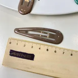 گیره مو تق تقی پاستلی سایز 7 سانتی ده عددی