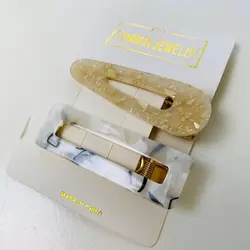 گیره مو انبری رزینی دو عددی