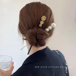 گیره ژاپنی سکه ای مرواریدی