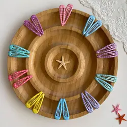 گیره مو تق تقی چهارخونه سایز متوسط