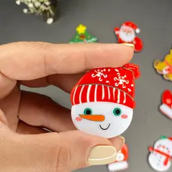 گیره مو انبری پی وی سی طرح کریسمس سایز کوچک