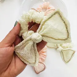 کش مو اسکرانچی پاپیون نگینی