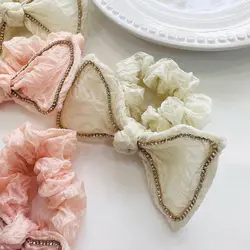 کش مو اسکرانچی پاپیون نگینی