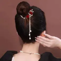 کلیپس گوجه ای گل رز آویز دار زایا