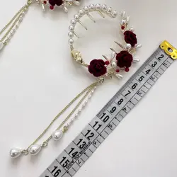 کلیپس گوجه ای گل رز آویز دار زایا