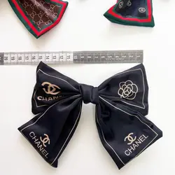 گیره فرانسوی پاپیونی پارچه ساتن برند