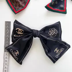 گیره فرانسوی پاپیونی پارچه ساتن برند