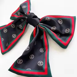 گیره فرانسوی پاپیونی پارچه ساتن برند