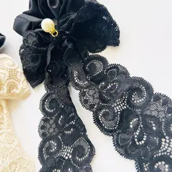 کش اسکرانچی مشکی آویز گیپور