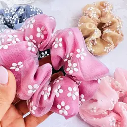 کش اسکرانچی توری گل