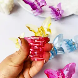 کلیپس شیشه ای پروانه ای کوچک