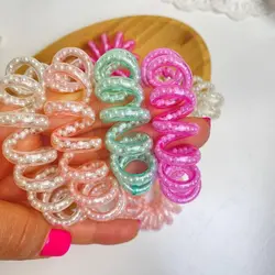 کش مو سیم تلفنی مرواریدی