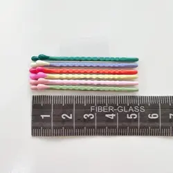 گیره پنسی رنگی موج کبریتی 5 سانت