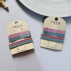 پک پنس مو رنگی و کش مو صورتی آبی