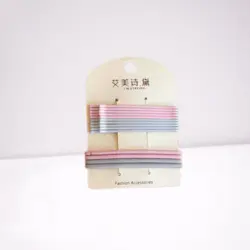 پک پنس مو رنگی و کش مو صورتی آبی