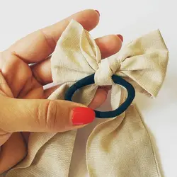 کش مو پاپیون دار پارچه ای