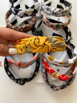 تل سر مو پارچه ای طرح دار