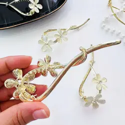 کلیپس فلزی چفتی دو گل