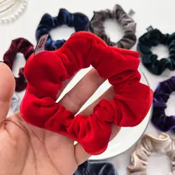 کش اسکرانچی مخمل دور قیطونی