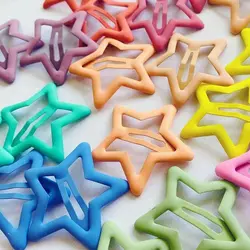 پک 2تایی گیره مو تق تقی مات طرح ستاره