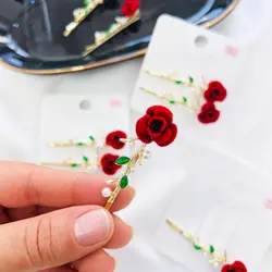 سنجاق سر اعلا گل رز دو عددی