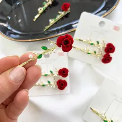 سنجاق سر اعلا گل رز دو عددی