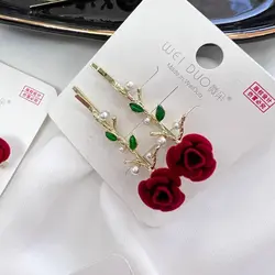 سنجاق سر اعلا گل رز دو عددی