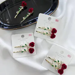 سنجاق سر اعلا گل رز دو عددی