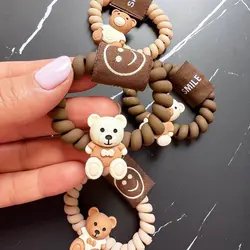 کش سیم تلفنی طرح خرس تدی