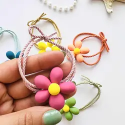 کش مو پیکسل شمعی گل