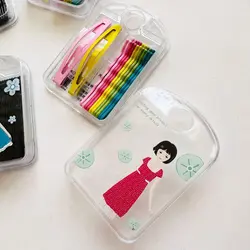 پک گیره شیشه ای مو تق تقی و پنس مو