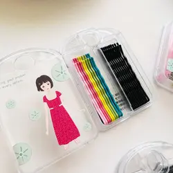 پک گیره شیشه ای مو تق تقی و پنس مو