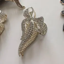 کلیپس  فلزی پاپیون نگینی زایا