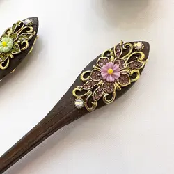 کانزاشی چوبی نگین فلزی