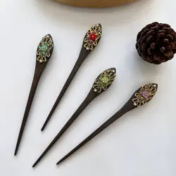 کانزاشی چوبی نگین فلزی