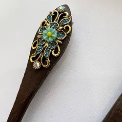 کانزاشی چوبی نگین فلزی