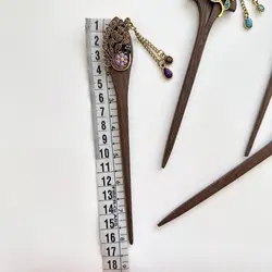 کانزاشی چوبی نگین فلزی