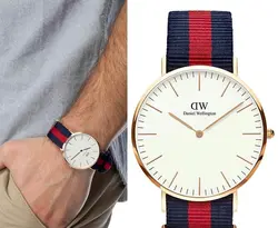 ساعت دنیل ولینگتون بند برزنت Daniel Wellington 0502DW