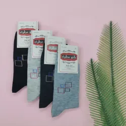 جوراب ساقدار مردانه نخ | جفتی 9,000 تومان | عمده | 12تایی | کد : 1006 - فروشگاه تخصصی جوراب