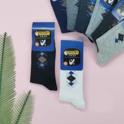 جوراب ساقدار مردانه نخ | جفتی 14,850 تومان | عمده | 12 تایی | کد : 1001 - فروشگاه تخصصی جوراب