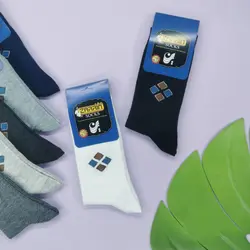 جوراب ساقدار مردانه نخ | جفتی 14,850 تومان | عمده | 12 تایی | کد : 1001 | - فروشگاه تخصصی جوراب