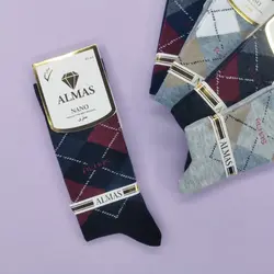 جوراب مردانه ساقدار الماس نخ | جفتی 14,850 تومان | عمده | 12 تایی | کد : 1011 | - فروشگاه لباس زیر و جوراب