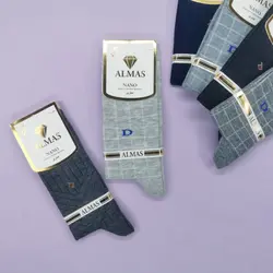 جوراب مردانه ساقدار الماس نخ | جفتی 14,850 تومان | عمده | 12 تایی | کد : 1011 | - فروشگاه لباس زیر و جوراب