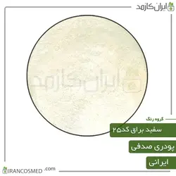 خرید و قیمت رنگ پودری صدفی سفید براق کد25 - وزن 20گرمی (ایرانکازمد)