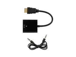 تبدیل HDMI به VGA به همراه خروجی صدا HDMI to VGA Display Converter With Audio