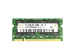 رم لپ تاپ هاینیکس DDR2 با ظرفیت 2 گیگابایت ا Hynix 2GB DDR2 RAM PC2-6400 200-Pin Laptop SODIMM