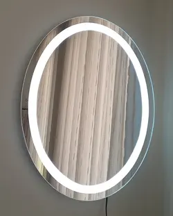 آینه ال ای دی دار بیضی کد 220