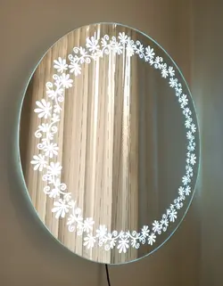 آینه ال ای دی طرح دار کد 211