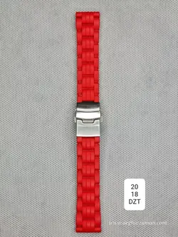 بند رابر قرمز سربند صاف سایز: 20 RUBBER STRAP
