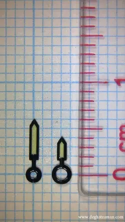 عقربه مدل PENCIL سایز: M0.70-6 H1.20-4 مشکی شبنما